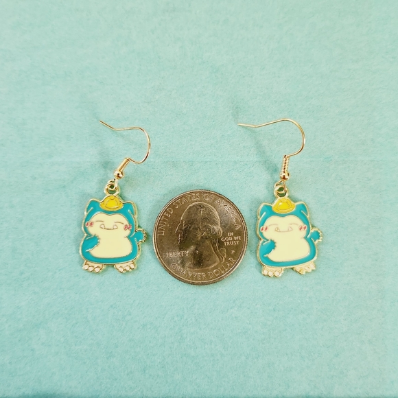 🔮3/$15 Pokemon Snorlax Earrings - Picture 2 of 4
